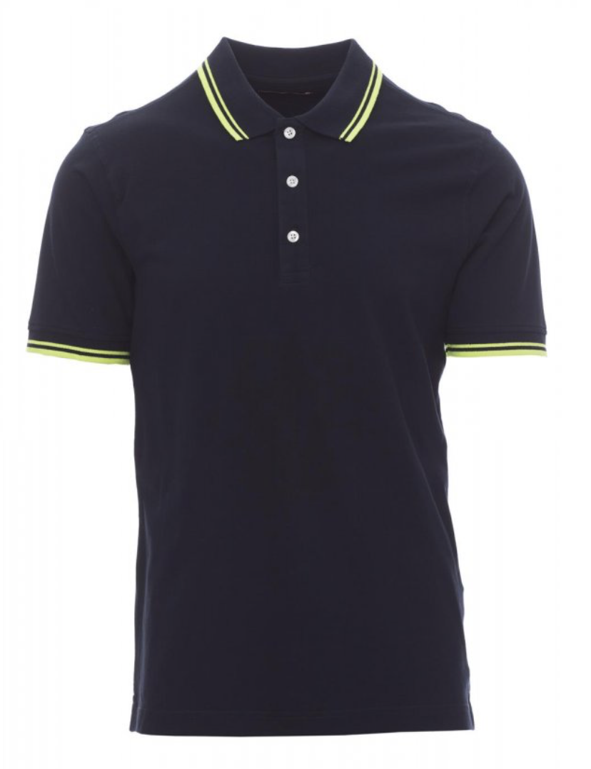 PAYPER SKIPPER polokošeľa pánska Farba: Modrá tmavá, Veľkosť: XL, Doplnková farba: reflexná žltá