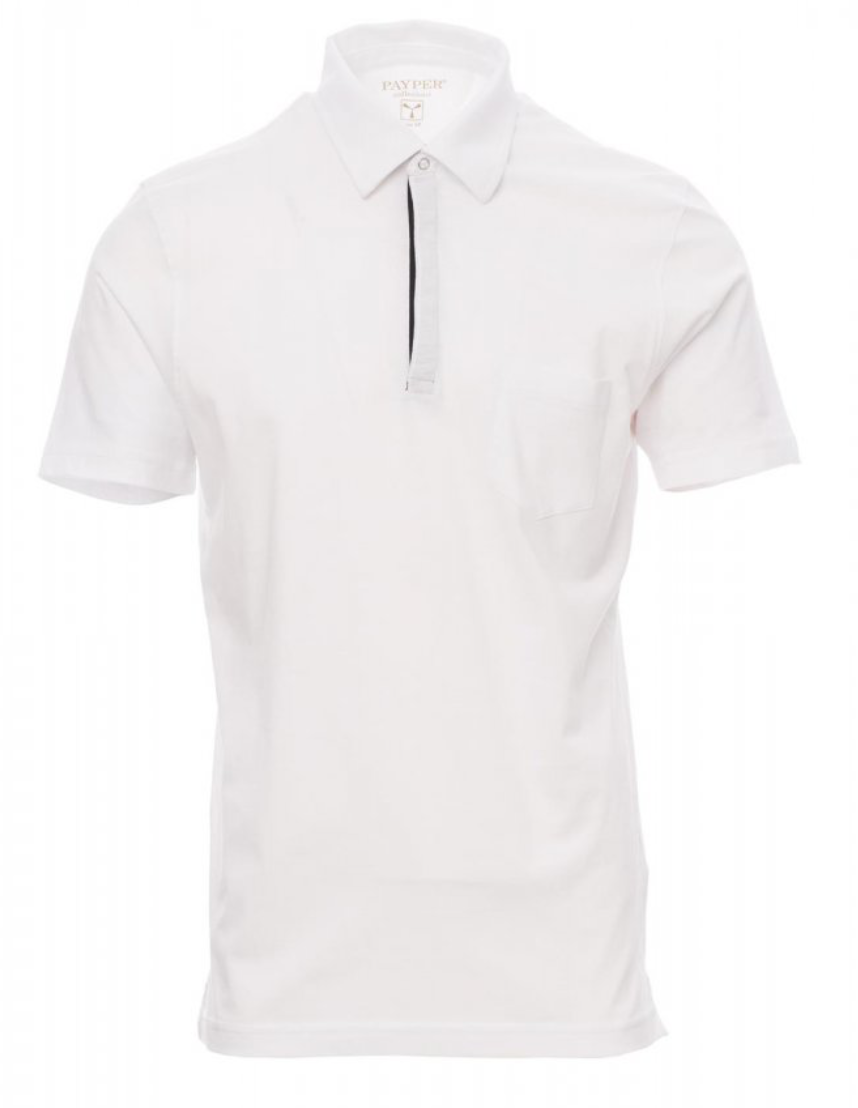 PAYPER CHIC pánska hladká polokošeľa Farba: Biela, Veľkosť: XXXL