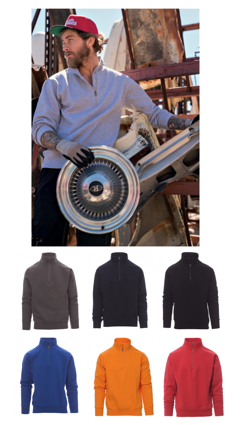 PAYPER CANADA pracovná mikina pánska Farba: Sivá melírová, Veľkosť: XXXL