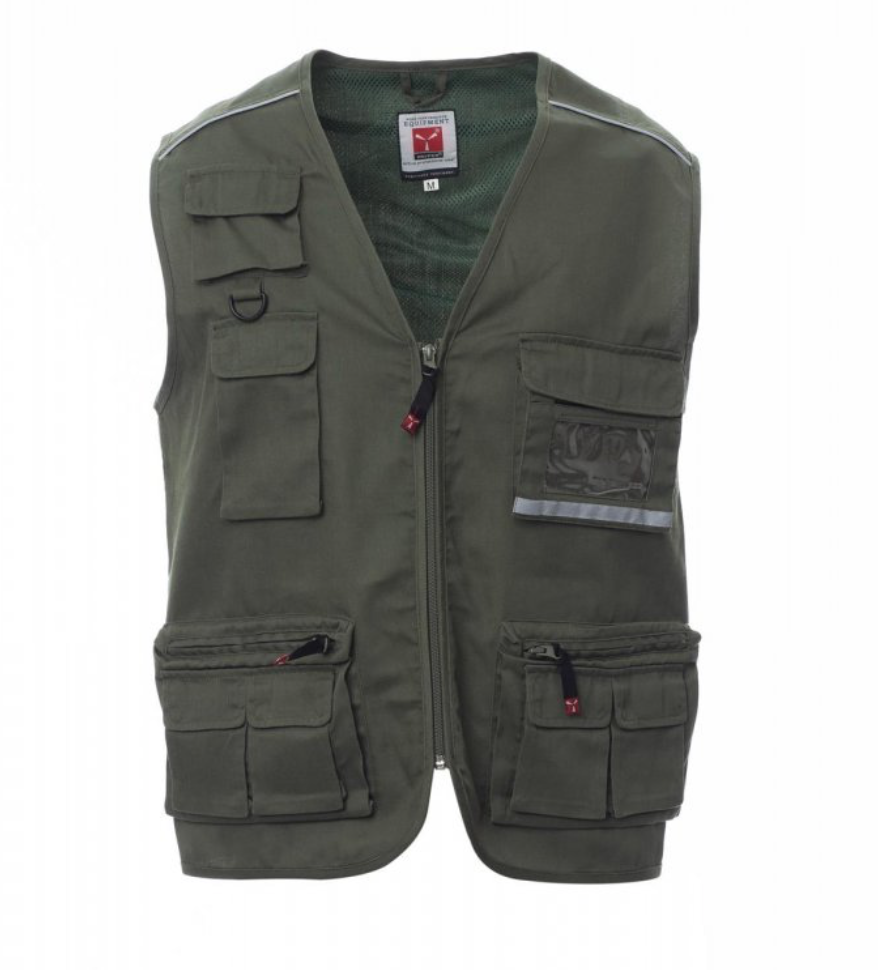 PAYPER POCKET vesta Farba: Zelená army, Veľkosť: M