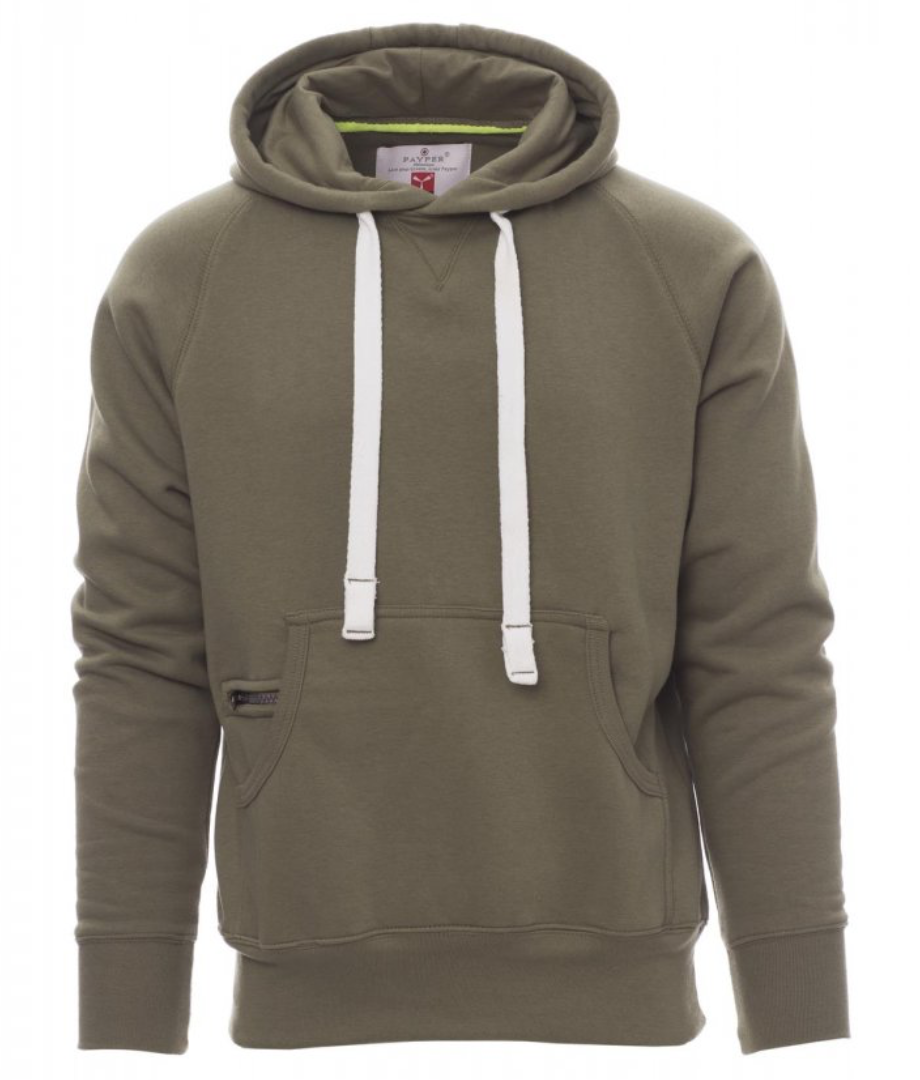PAYPER Atlanta+ mikiny pánske zelené Farba: Zelená army, Veľkosť: XL