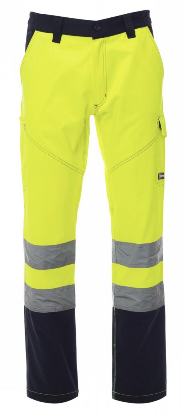 PAYPER Reflexné nohavice zimné CHARTER POLAR Farba: Reflexná žltá, Veľkosť: XL, Doplnková farba: čierna
