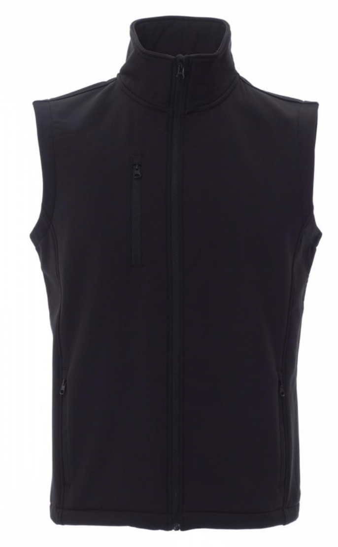 PAYPER Softshellová vesta GLASGOW Farba: Čierna, Veľkosť: XS