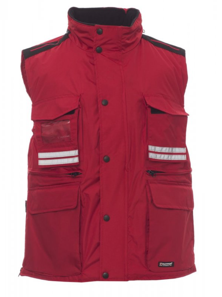 PAYPER Zimná vesta FLIGHT Farba: Červená, Veľkosť: XXXL