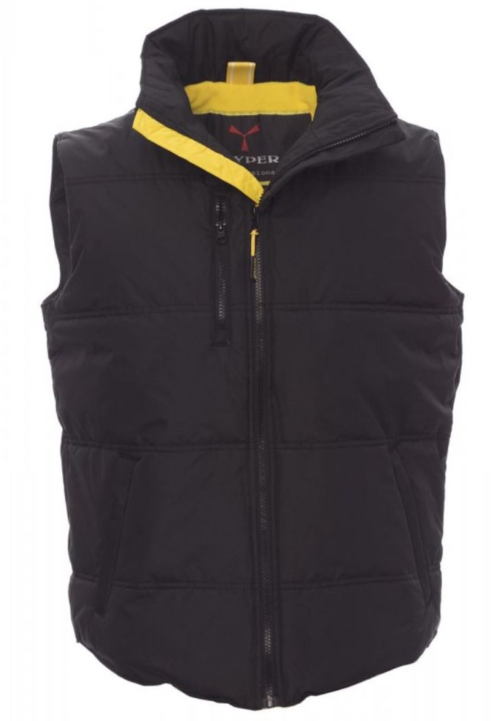 PAYPER Vesta pracovná DAYTONA čierna Farba: Čierna, Veľkosť: XXL, Doplnková farba: žltá