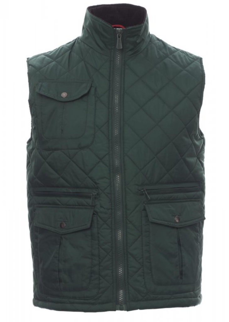 PAYPER Prešívaná vesta GATE Farba: Zelená fľašková, Veľkosť: XL