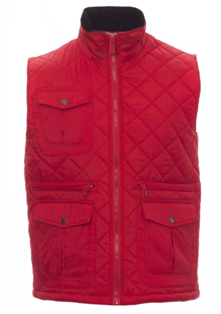 PAYPER Prešívaná vesta GATE Farba: Červená, Veľkosť: XL