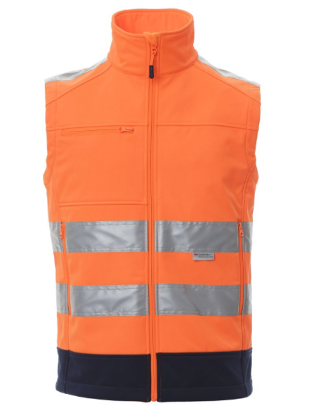 PAYPER Softshellová vesta TRAFFIC Farba: Reflexná oranžová, Veľkosť: 5XL