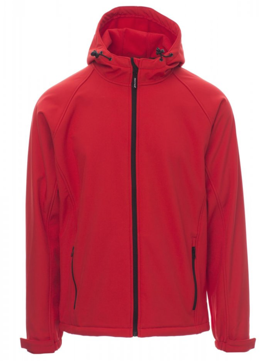 PAYPER GALE pánska softshellová bunda Farba: Červená, Veľkosť: XL