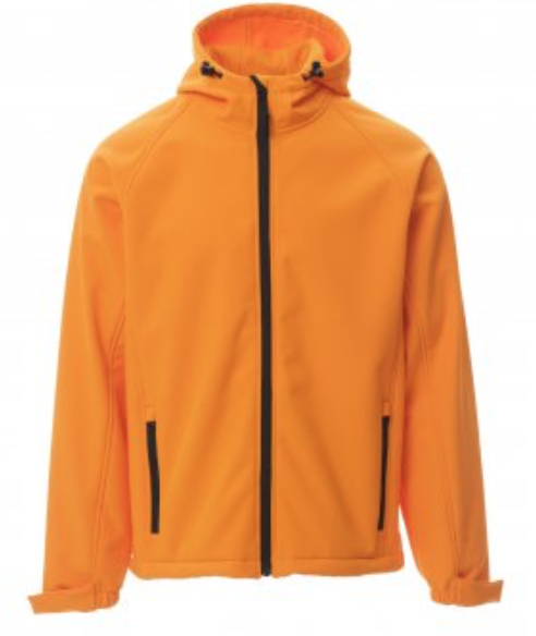 PAYPER GALE pánska softshellová bunda Farba: Oranžová, Veľkosť: M