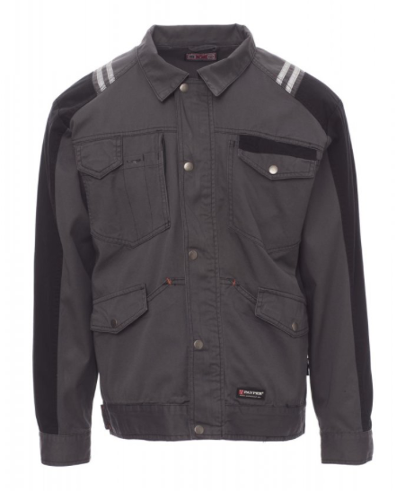 PAYPER Prechodná bunda ARIZONA Farba: Sivá dymová, Veľkosť: XL, Doplnková farba: čierna