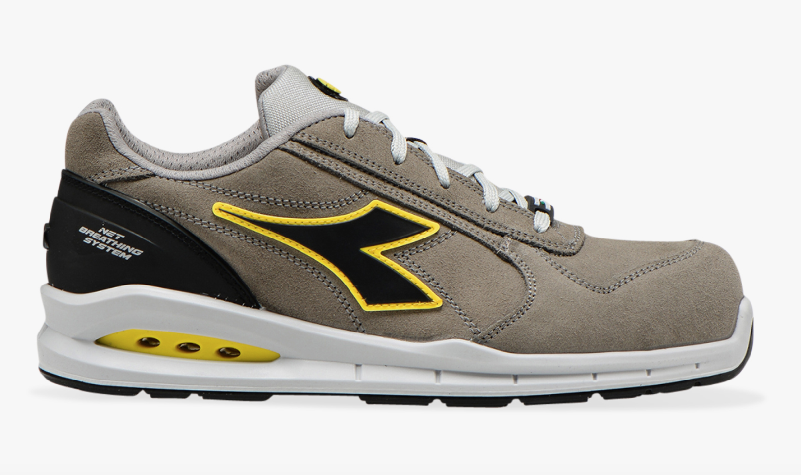 DIADORA Utility Diadora RUN NET AIRBOX LOW S3 SRC sivé Veľkosť: 48, Typ špice: hliníková špica, Typ stielky: kevlarová stielka