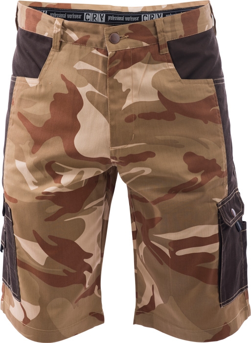 CERVA CRAMBE šortky maskáčové Farba: Hnedá béžová, Veľkosť: L