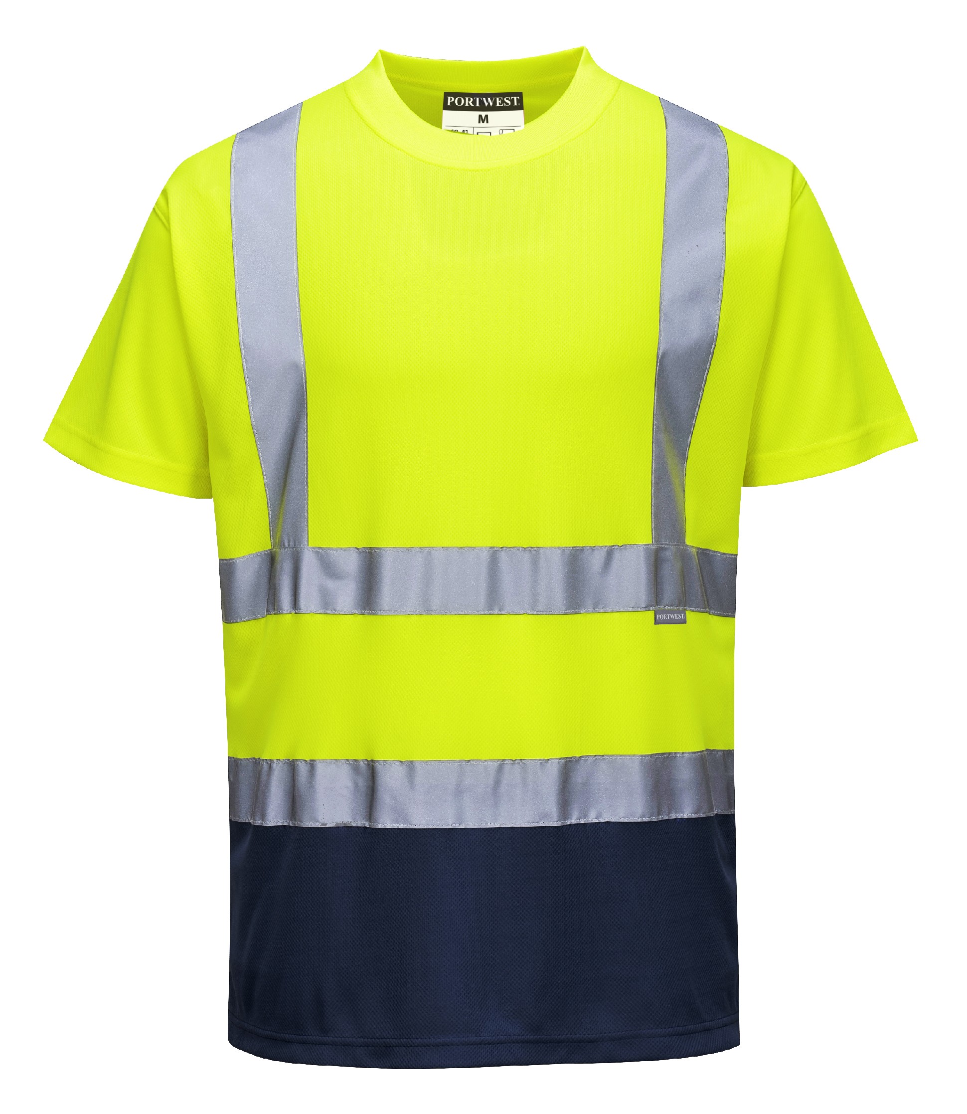 Portwest Tričko dvojfarebné reflexné Farba: Reflexná žltá, Veľkosť: XXXL