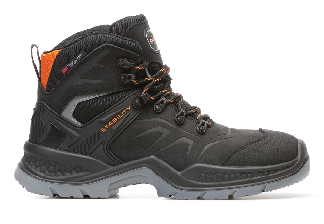 EXENA EVEREST BLACK S3 CI WR SRC s membránou Veľkosť: 44, Typ špice: plastová / kompozitná špica, Typ stielky: kevlarová stielka