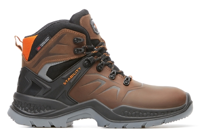 EXENA EVEREST BROWN S3 CI WR SRC s membránou Veľkosť: 47, Typ špice: plastová / kompozitná špica, Typ stielky: kevlarová stielka