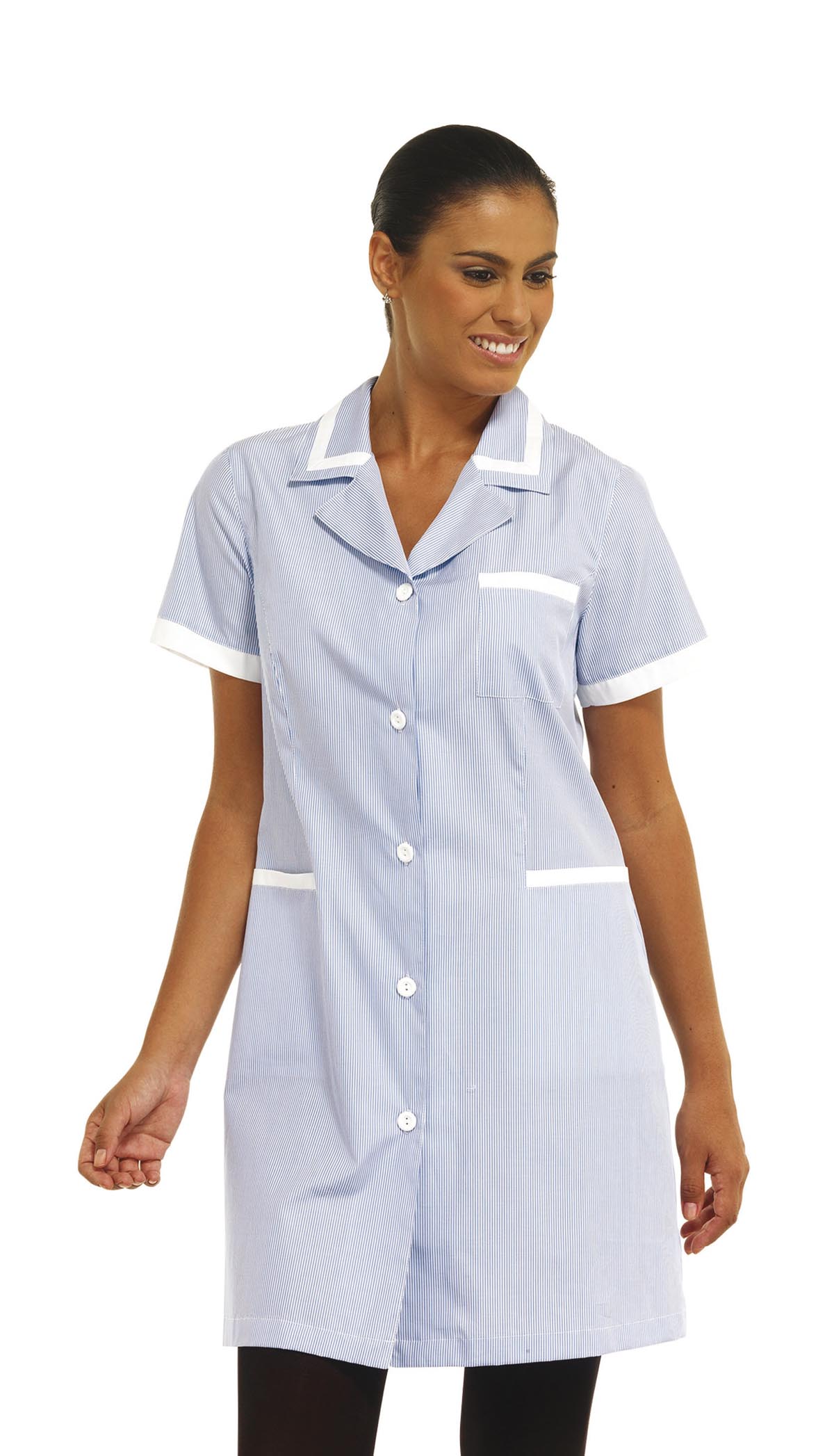 SIGGI Šaty MONTEREY Farba: Biela, Veľkosť: S, Doplnková farba: kráľovskál modrá