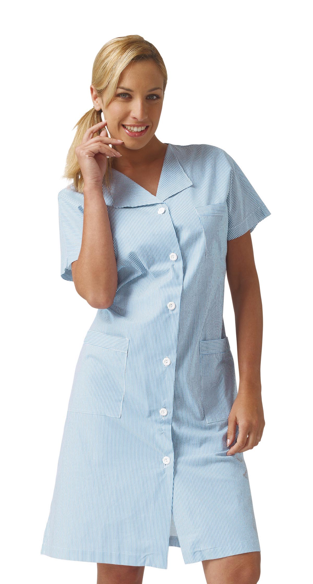 SIGGI Šaty BRENDA Farba: Biela, Veľkosť: XXL, Doplnková farba: kráľovskál modrá