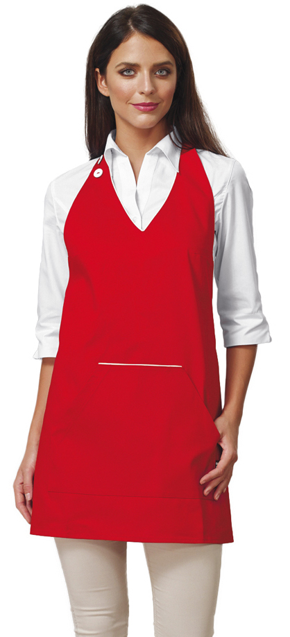 SIGGI Dámska zástera s náprsenkou Maya červená