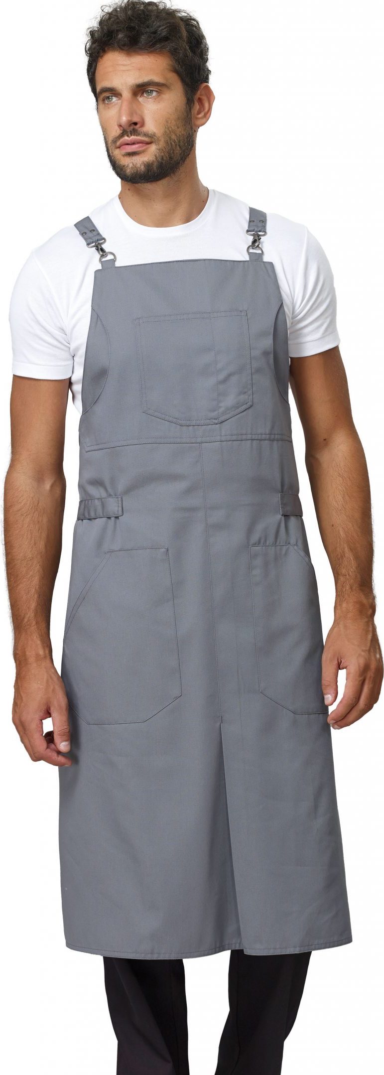 SIGGI Zástera s kovovými prackami Chef sivá