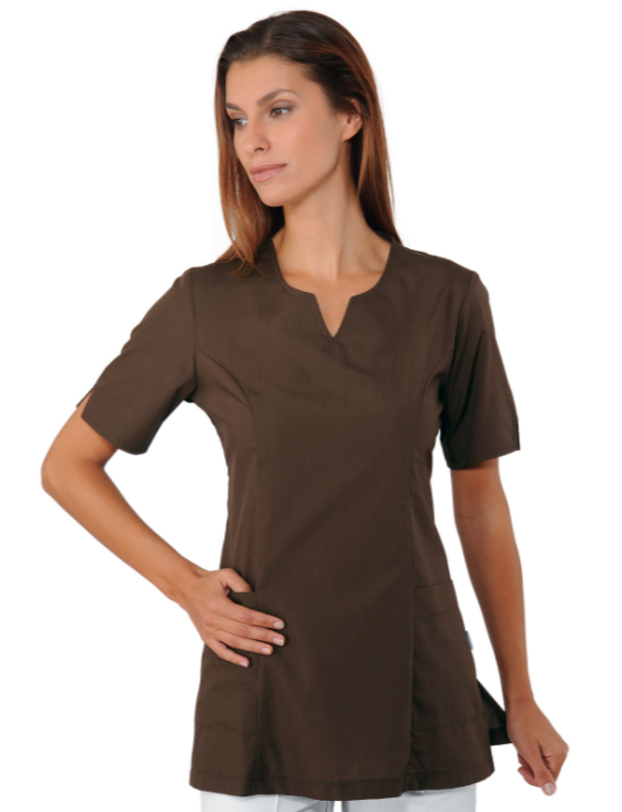 ISACCO Blúzka TIFFANY hnedá Farba: Hnedá tmavá, Veľkosť: S