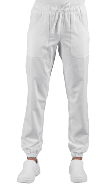 ISACCO Nohavice biele BOHEME s gumičkou Farba: Biela, Veľkosť: XXL