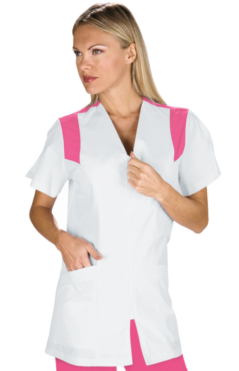 ISACCO Blúzka SANTORINI Farba: Biela, Veľkosť: M, Doplnková farba: ružová