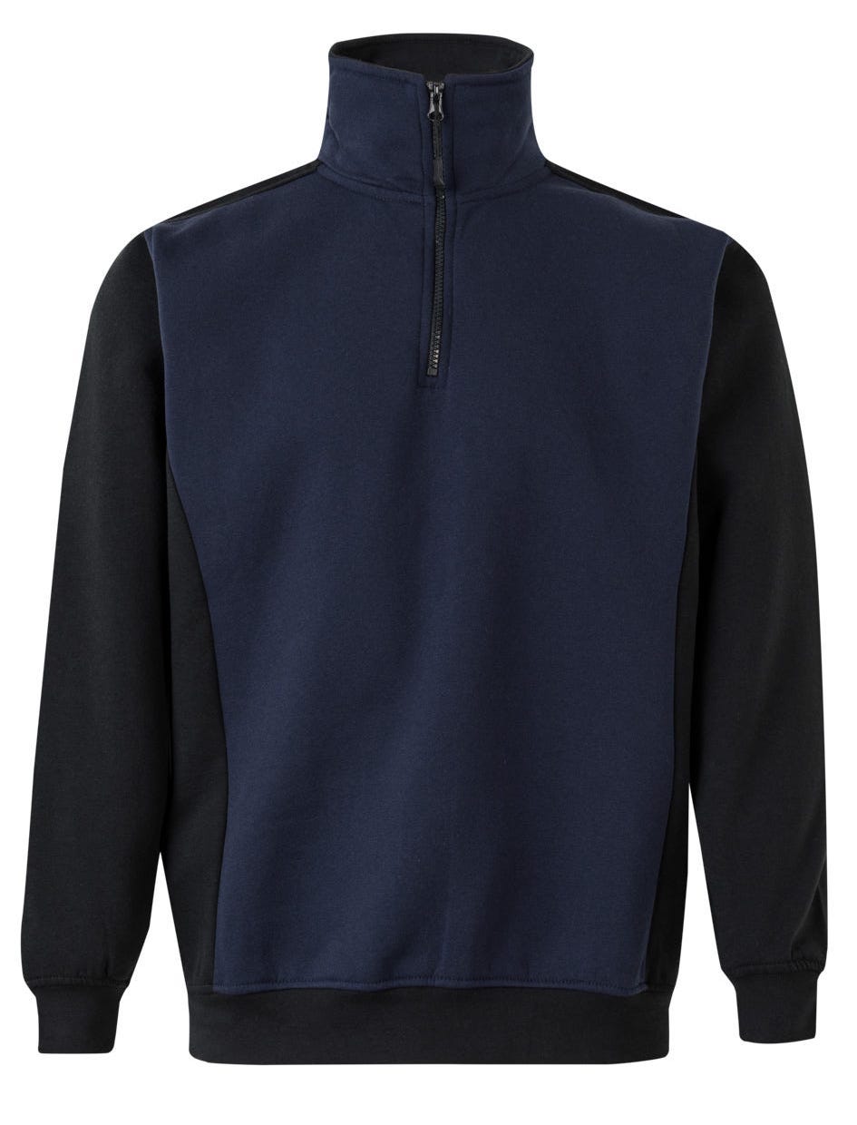 VELILLA Mikina dvojfarebná modrá Farba: Modrá tmavá, Veľkosť: XXL