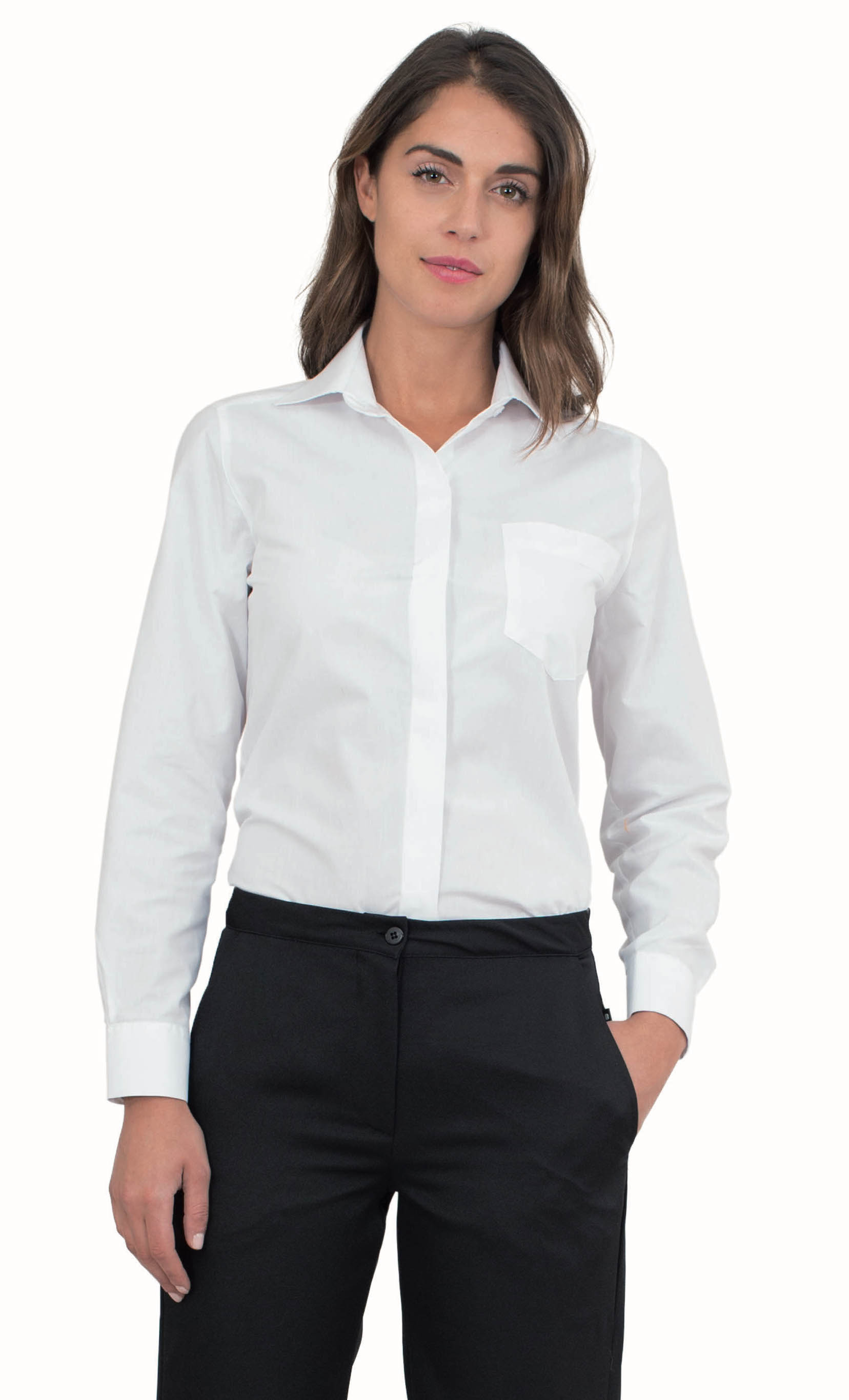 SIGGI Blúzka čašnícka dámska Farba: Biela, Veľkosť: XL