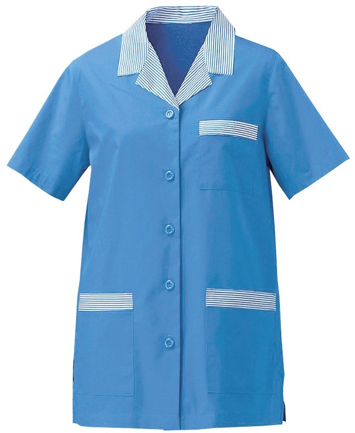 SIGGI Dámska blúzka ANNA Farba: Modrá bledšia, Veľkosť: S, Doplnková farba: biela