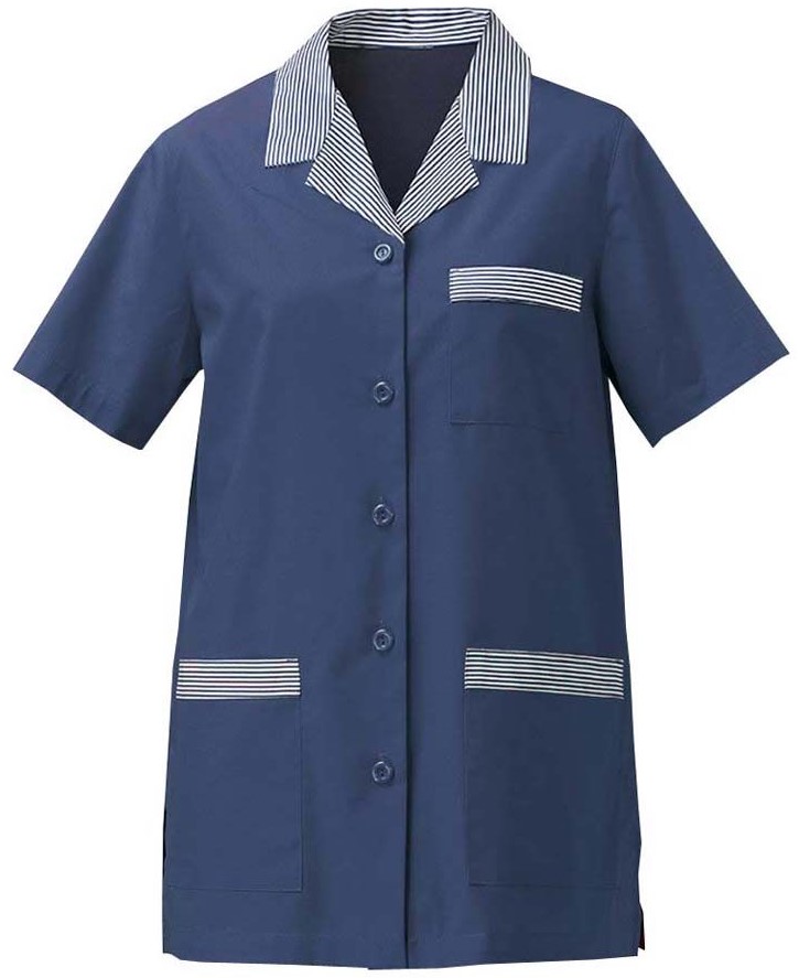 SIGGI Dámska blúzka ANNA modrá Farba: Modrá tmavá, Veľkosť: XXL, Doplnková farba: biela