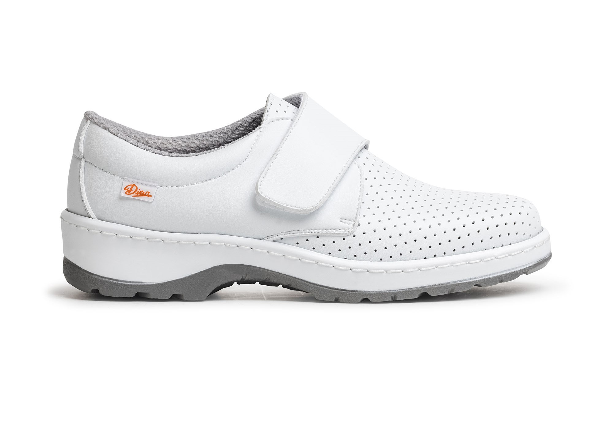 DIAN MILAN-SCL perforovaná zdravotná obuv biela Veľkosť: 38, Typ špice: bez ochrannej špice, Typ stielky: bez bezpečnostnej stielky