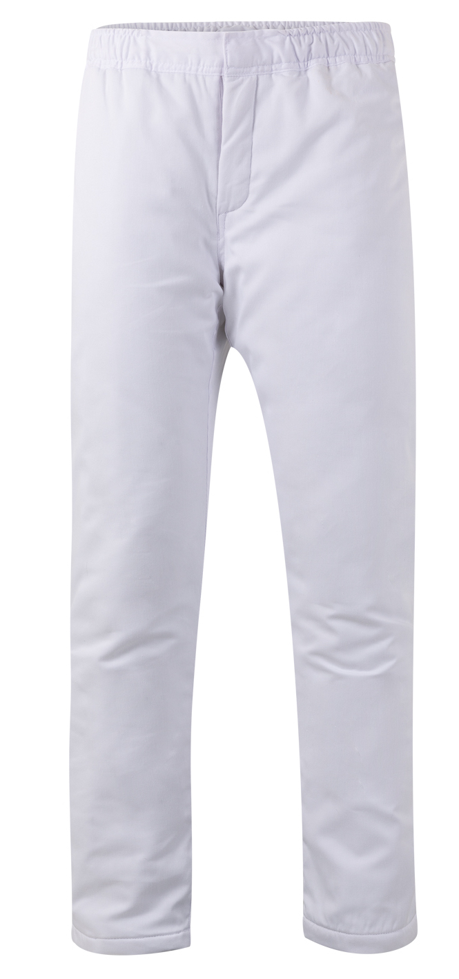 VELILLA Zateplené potravinárske nohavice Farba: Biela, Veľkosť: XXL