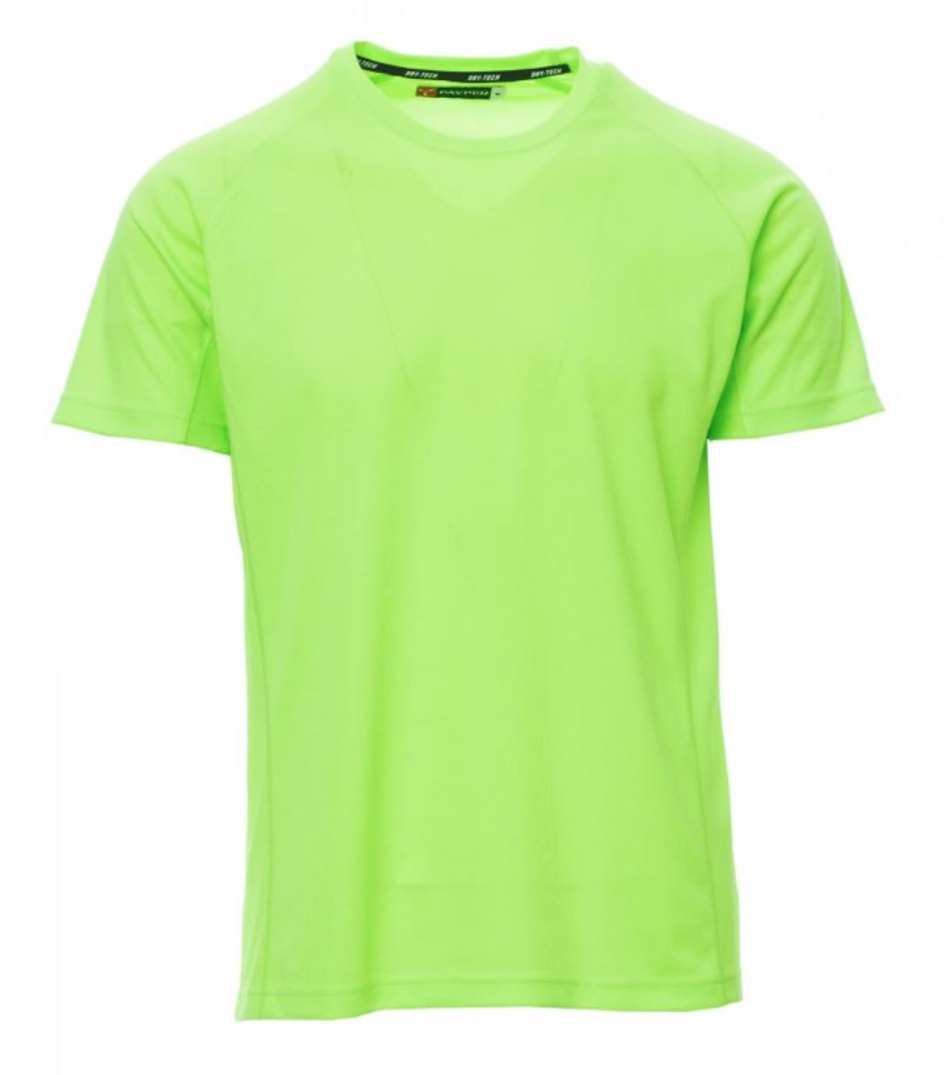 PAYPER RUNNER pánske funkčné tričko reflexné Farba: Reflexná zelená, Veľkosť: XL