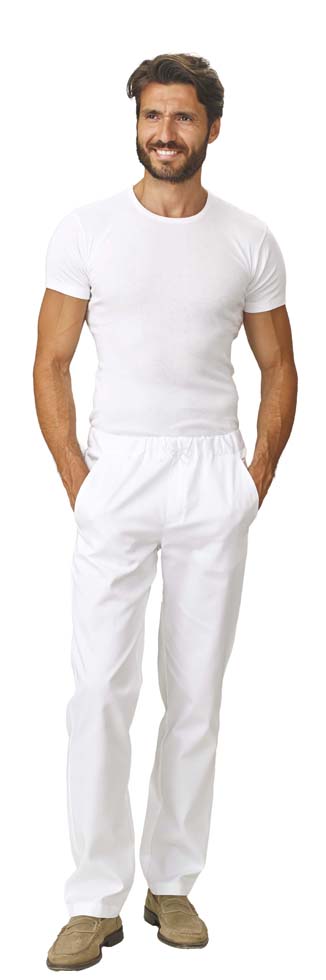 SIGGI Kuchárske nohavice JOSH Farba: Biela, Veľkosť: M