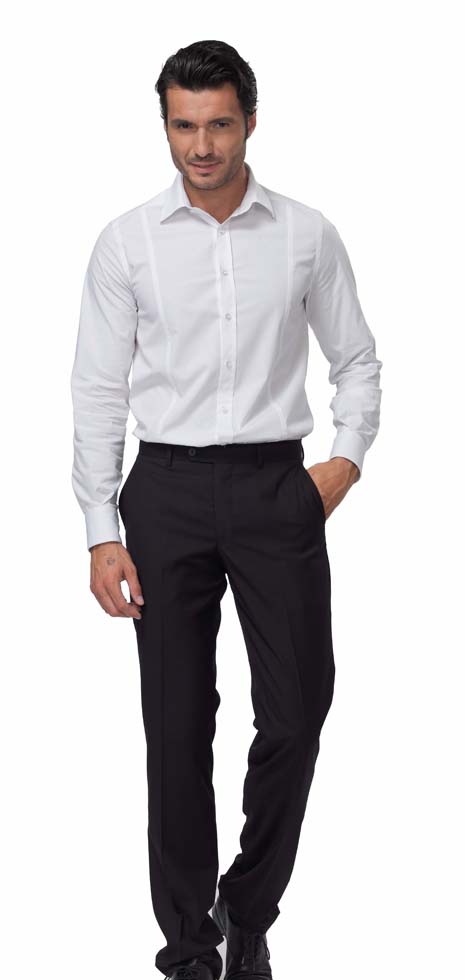 SIGGI Strečová košeľa JAMES biela Farba: Biela, Veľkosť: M