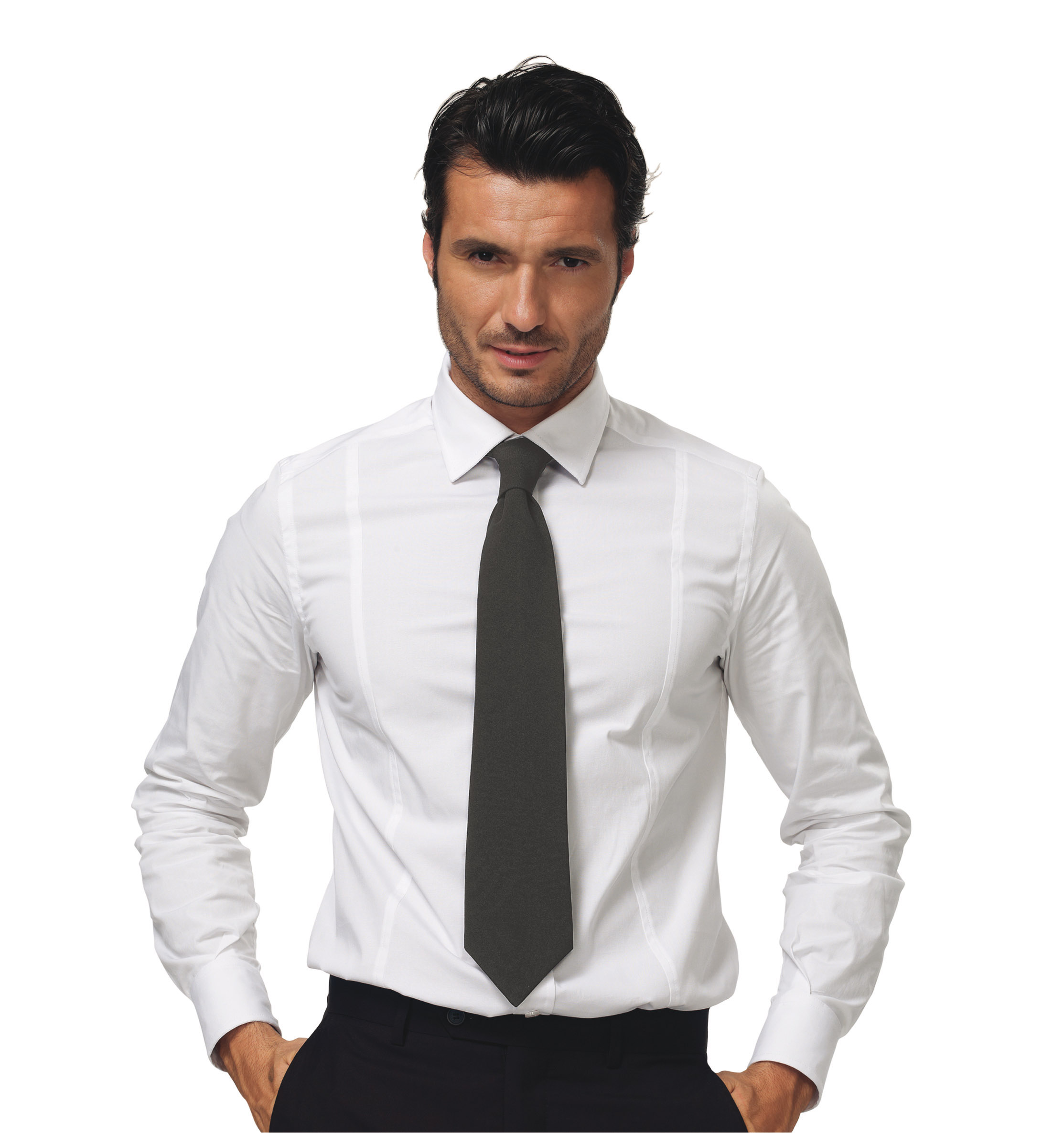 SIGGI Pánska kravata ALVIN šedá