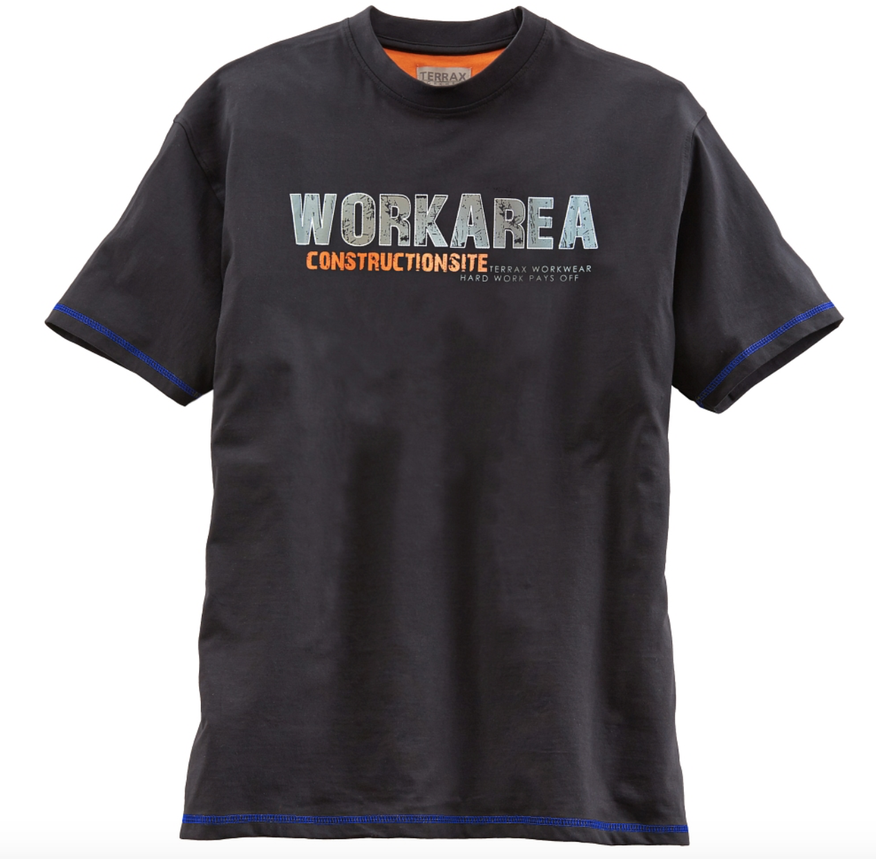 TERRAX Tričko WORKAREA Farba: Čierna, Veľkosť: L