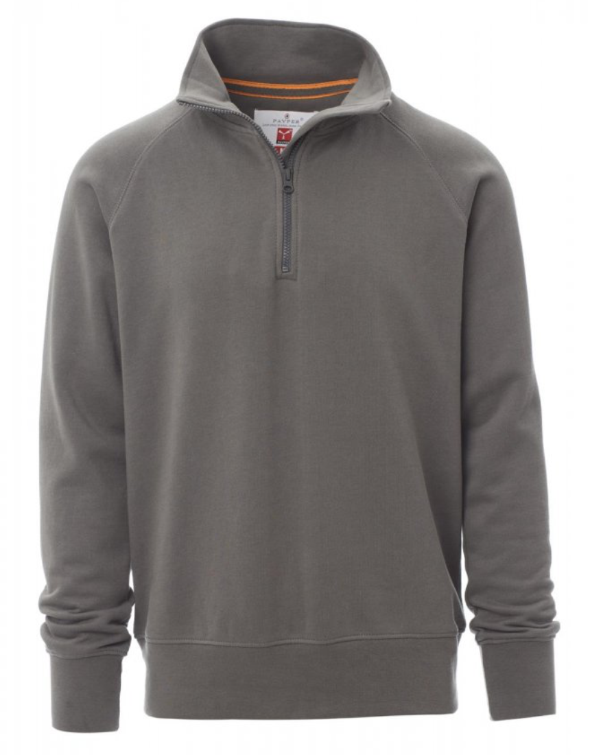 PAYPER AUSTIN mikina s polovičným zipsom Farba: Sivá dymová, Veľkosť: M