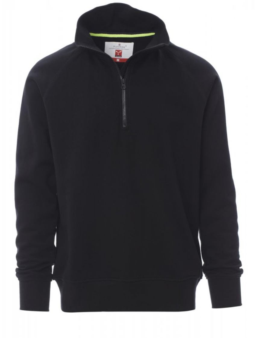 PAYPER AUSTIN mikina s polovičným zipsom Farba: Čierna, Veľkosť: XXL