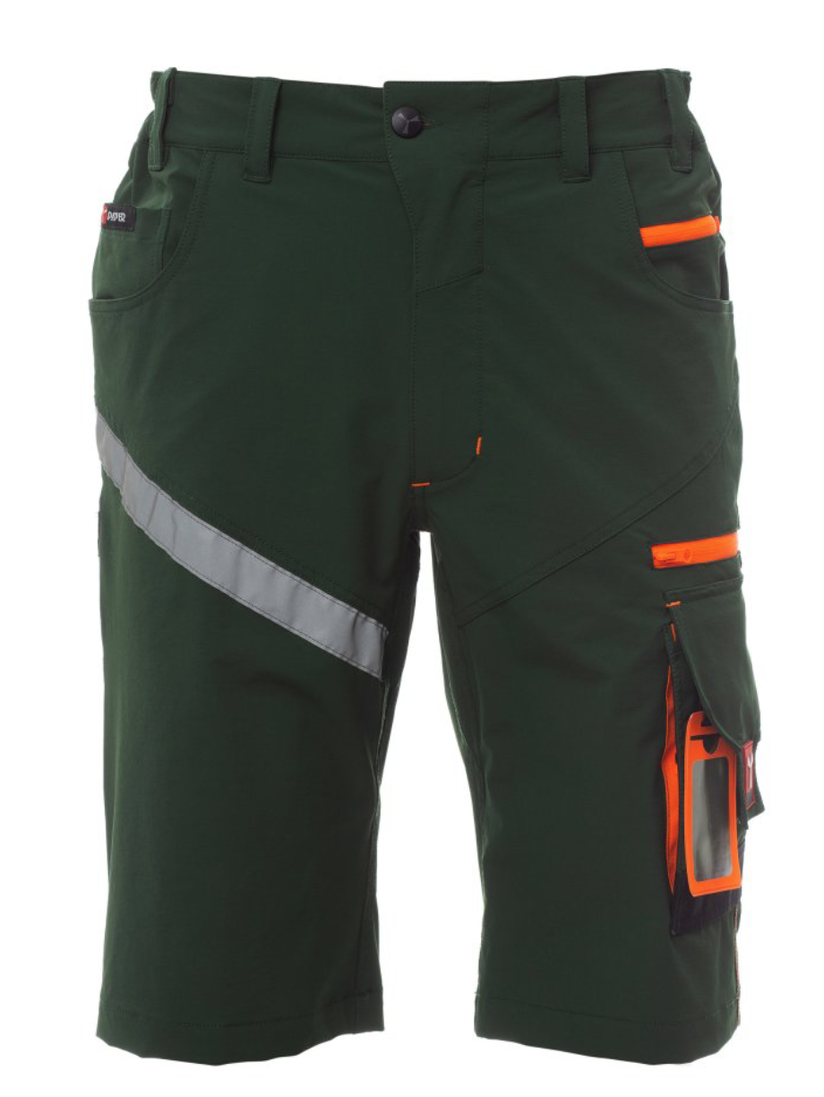 PAYPER Strečové bermudy NEXT 4W zelené Farba: Zelená fľašková, Veľkosť: 54