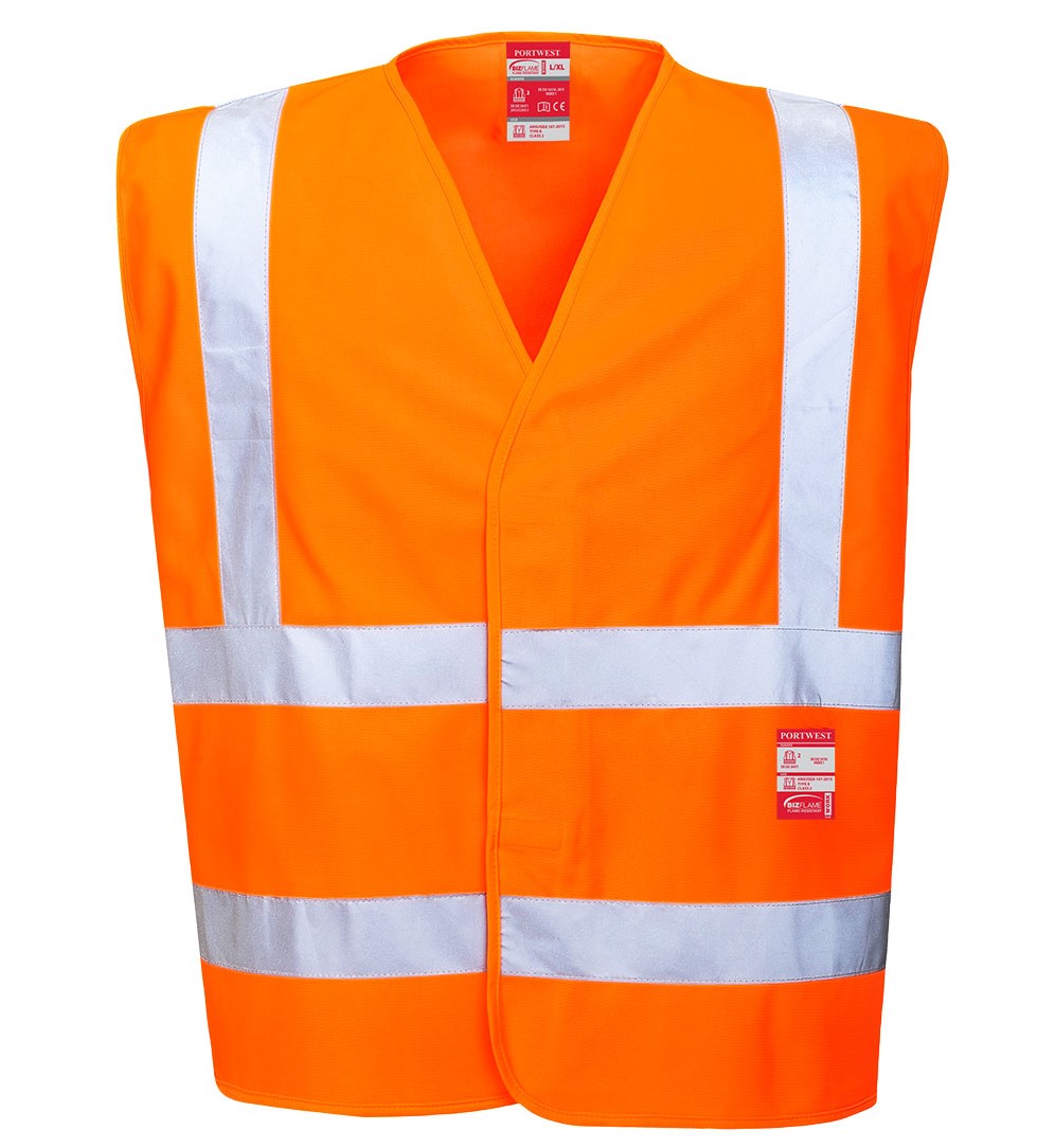 Portwest Nehorľavá reflexná vesta Farba: Reflexná oranžová, Veľkosť: 4XL