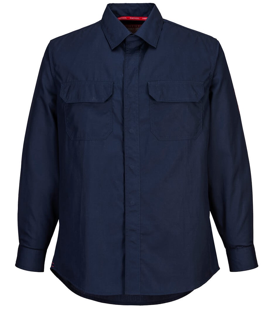 Portwest Bizflame Plus s dlhým rukávom Farba: Modrá tmavá, Veľkosť: L