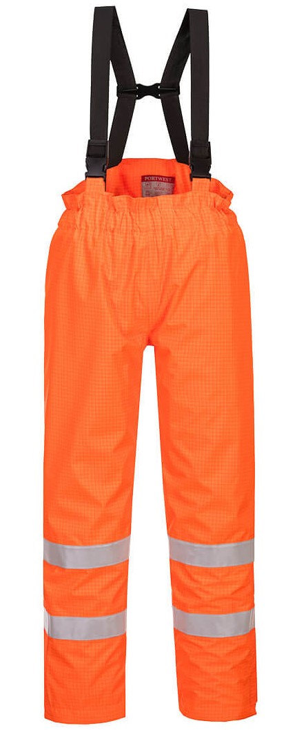 Portwest Nehorľavé antistatické nohavice  Hi-Vis Farba: Reflexná oranžová, Veľkosť: XL