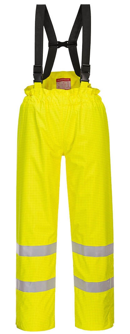 Portwest Nehorľavé antistatické nohavice  Hi-Vis Farba: Reflexná žltá, Veľkosť: L