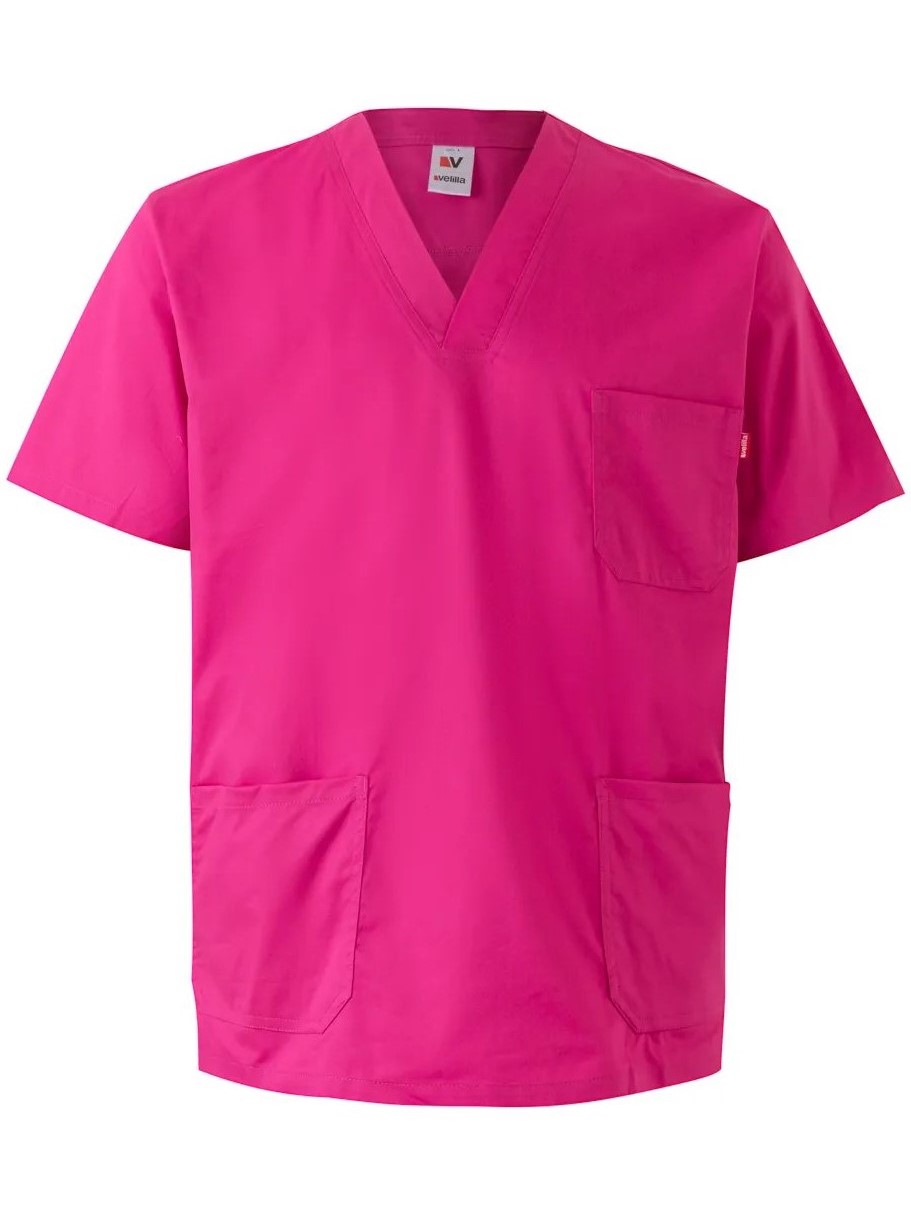 Blúza operačná strečová VELILLA ružová Farba: Ružová tmavá / fuchsiová, Veľkosť: XXXL