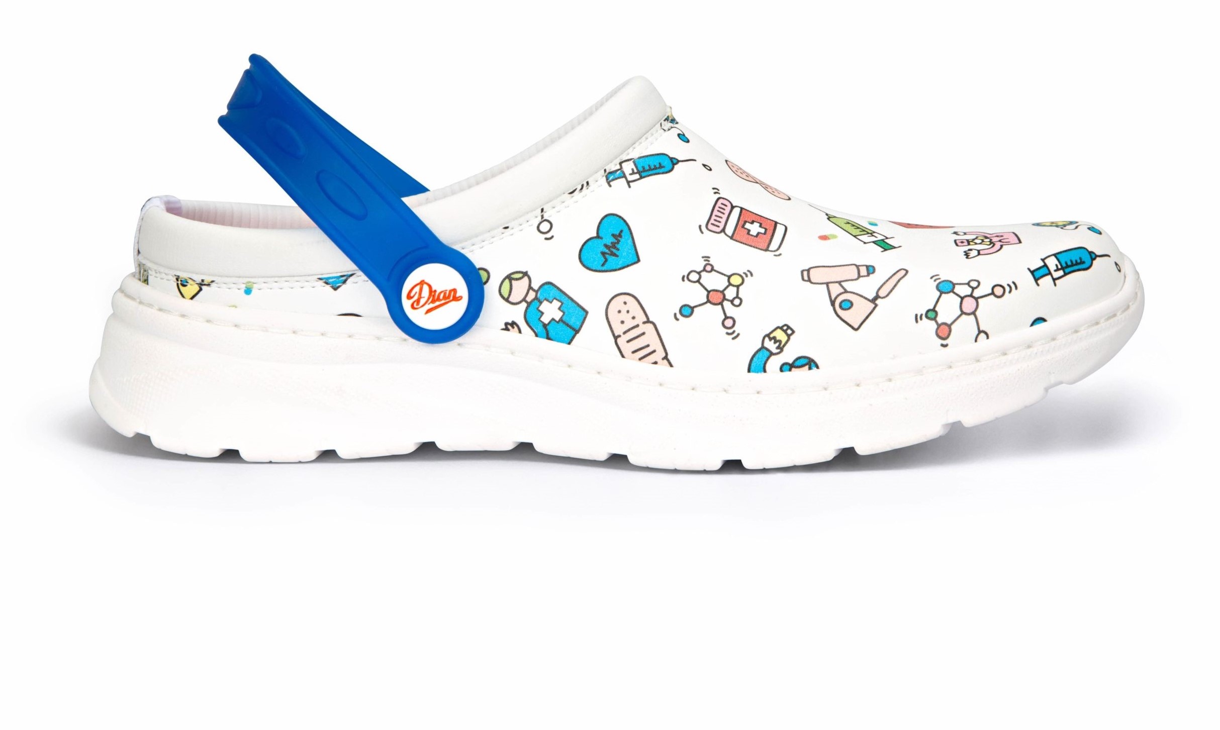 DIAN JAVEA ESTAMPADO zdravotná obuv so vzorom Farba: Biela, Veľkosť: 42