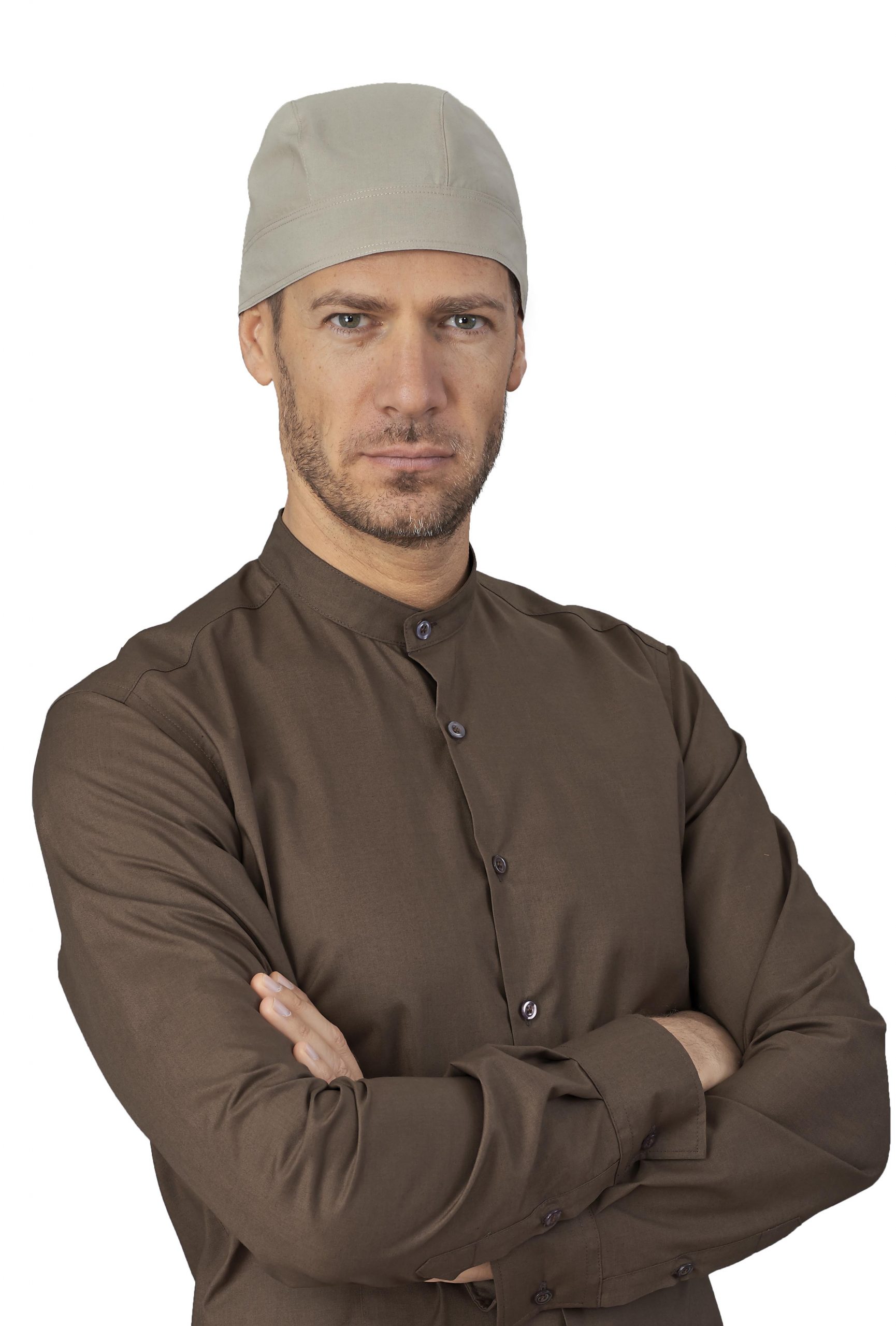 SIGGI Kuchárska bandana MARTIN béžová Farba: Hnedá béžová