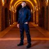 revolt 4stretch navy blue black red work jacket