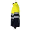TWO-TONE fleecová mikina polozips